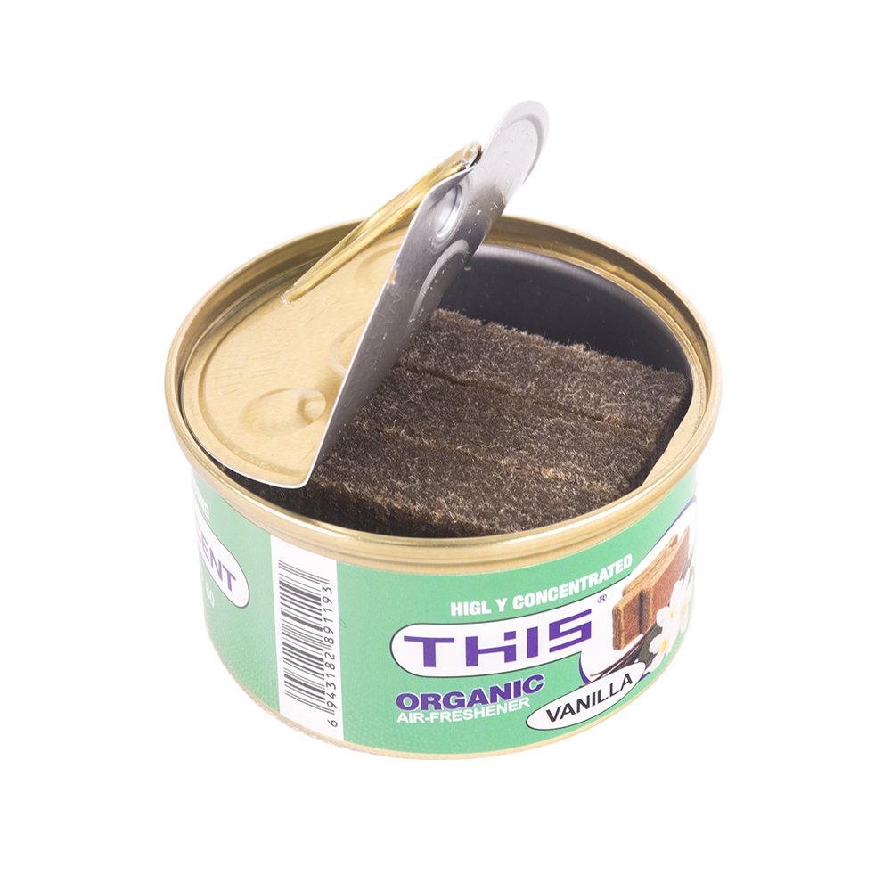 auto perfume Diffuser interior Essential Purifier Aroma Organic Spillproof tin Can block Wooden circle car air freshener