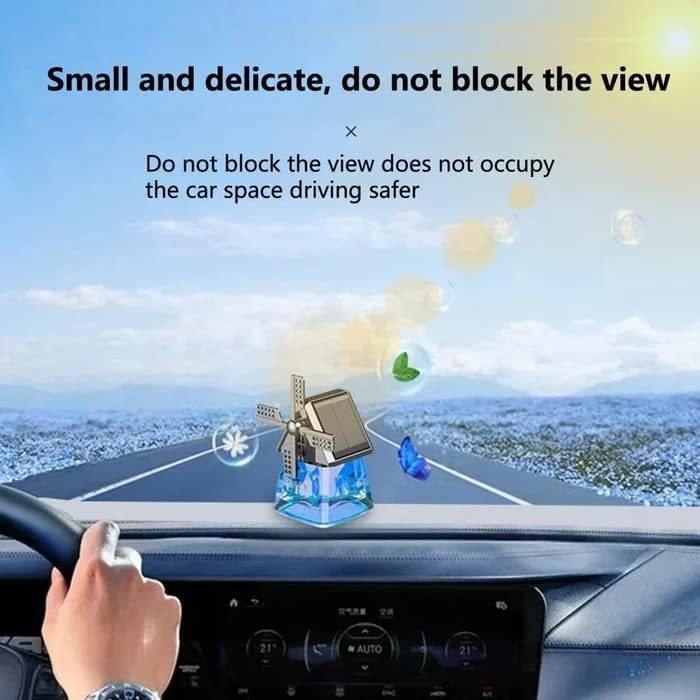 Hot Selling Air Freshener Auto Windmill Solar Car Perfume Perfume Car Bottle Air Freshener With Wooden