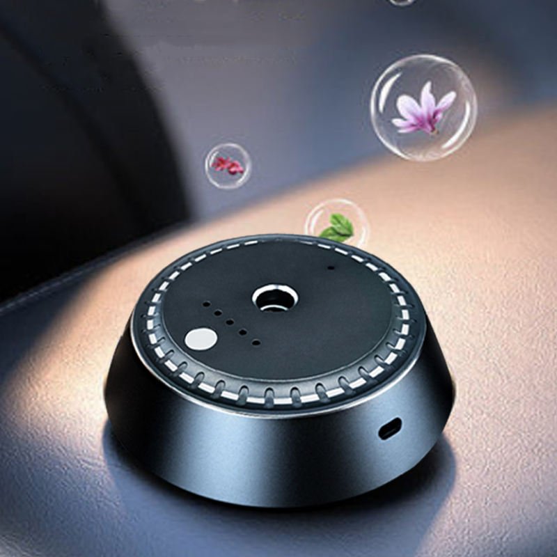 Smart Ultrasonic Car Portable Aroma Diffuser Aromatherapy Machine Starts Automatic Spray Metallic Texture for car