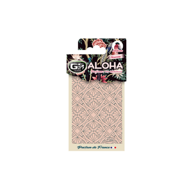 GS27 Premium Plastic Air Freshener Modern French Fragrance DEOCAR ALOHA ZEN GARDEN Solid Flower Pattern Car Perfume Clip-on Vent
