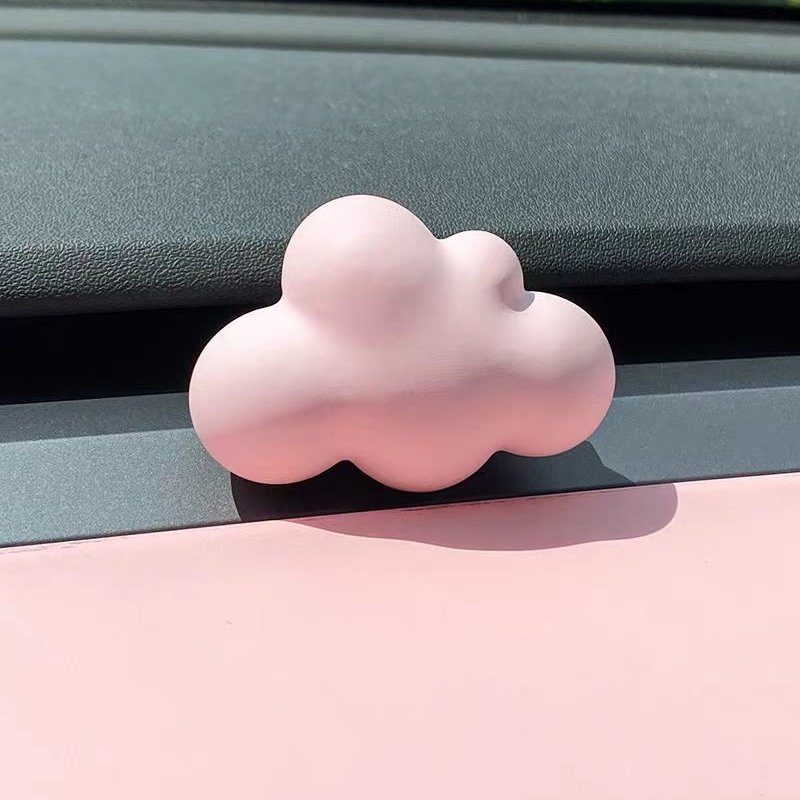 Stocked Wholesale Pink Cloud Shaped Car Vent Perfume Clip Air Freshener Scented Ceramic Diffuser Plaster Stone