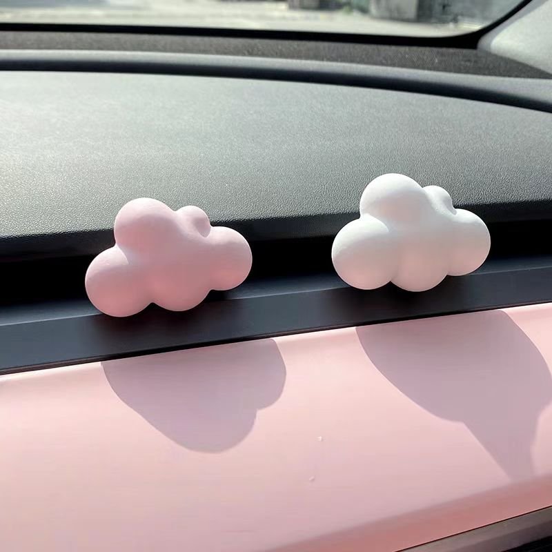 Stocked Wholesale Pink Cloud Shaped Car Vent Perfume Clip Air Freshener Scented Ceramic Diffuser Plaster Stone