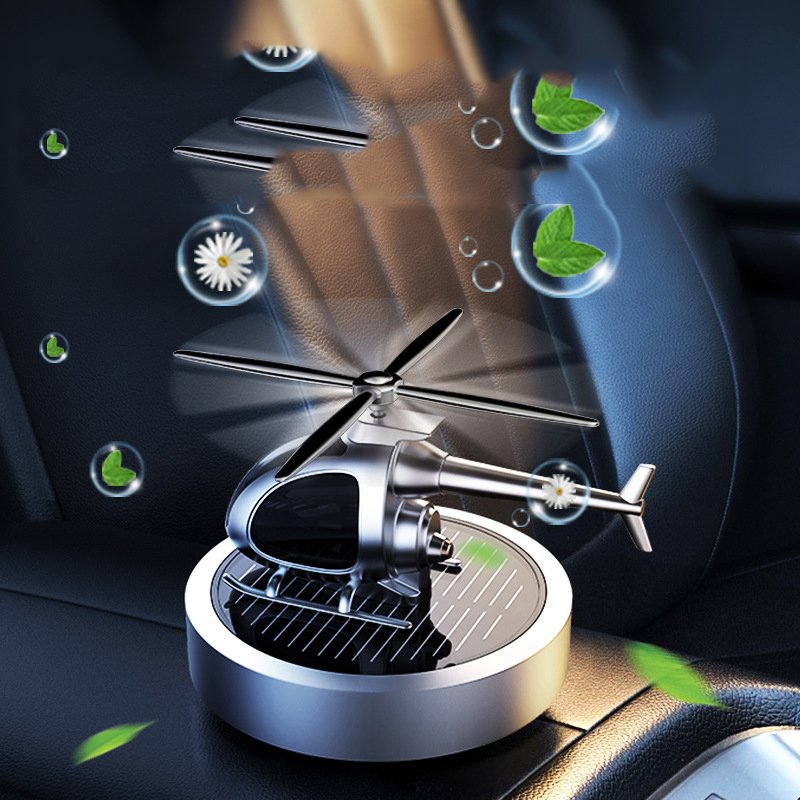 Car Air Freshener Ornaments Solar Energy Rotating Aromatherapy Diffuser Interior Perfume Supplies Decoration Accessories