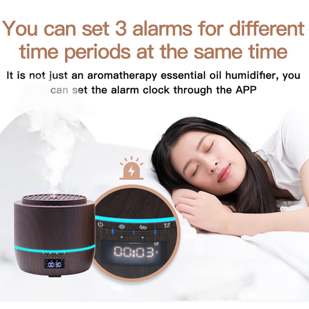 Wood air purifier wood diffuser car freshener aromatherapy diffuser mobile app control diffuser