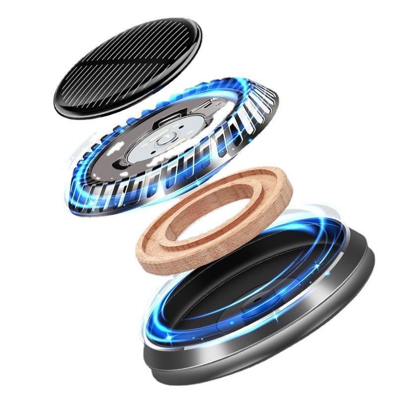 UFO design multi function Solar Car Aromatherapy fragrance diffuser air freshener