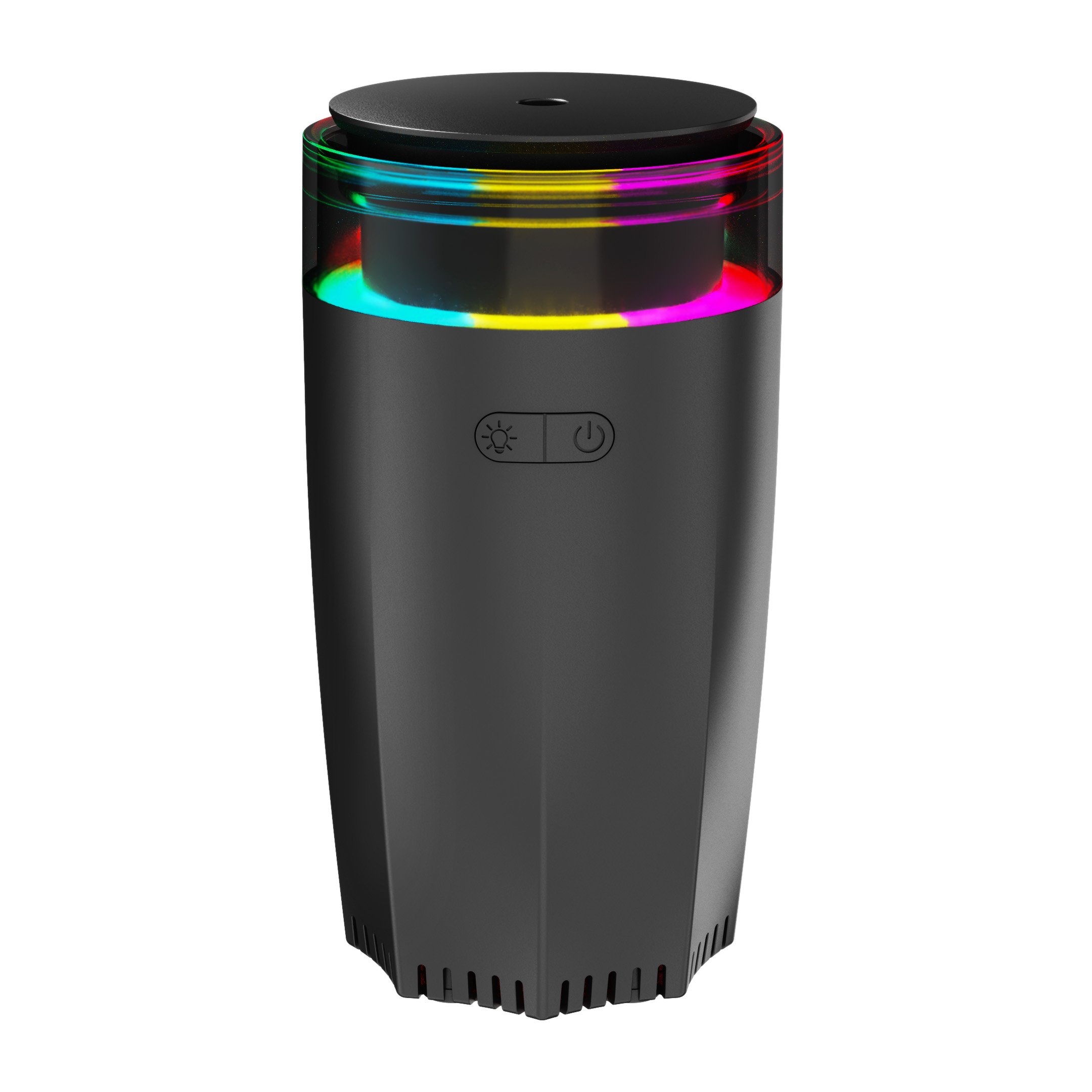 USB Power Portable Car Air Fresheners 80ml Rechargeable Cordless Diffuser Car Humidifier Diffuser with 7-LED Color Changing