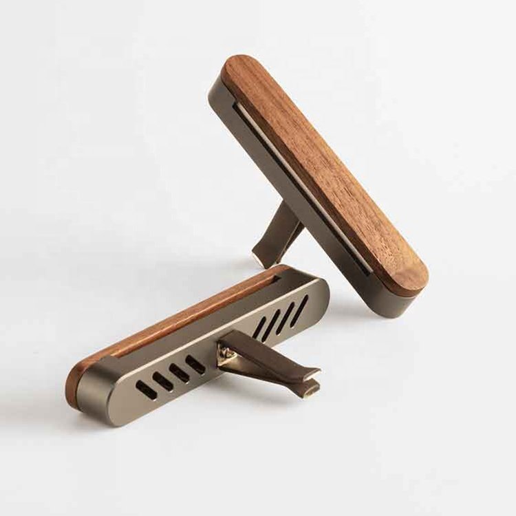 Wholesale Custom Bulk Car Vent Clips Air Freshener Scented Wooden Air Vent Clip-on Freshener