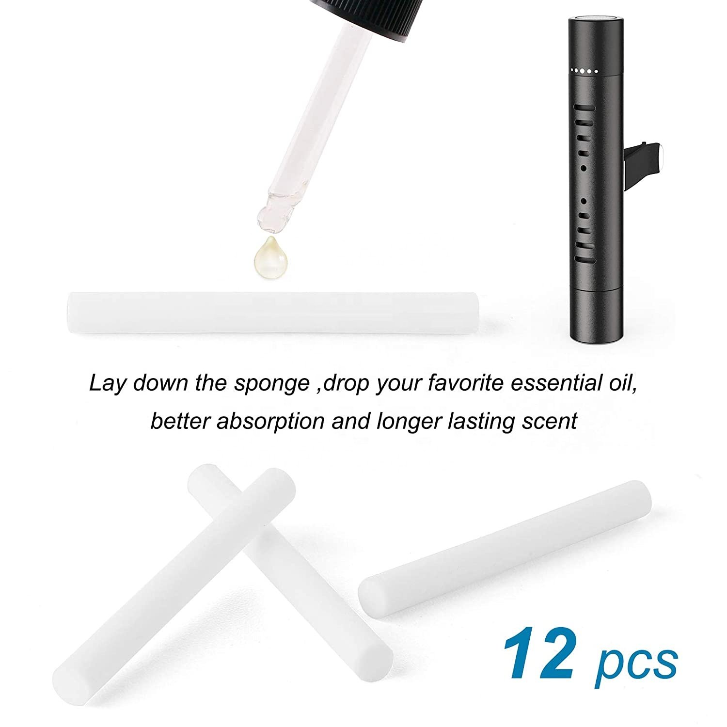 High quality long lasting scent customized car vent air freshener diffuser clip car perfume for auto or home