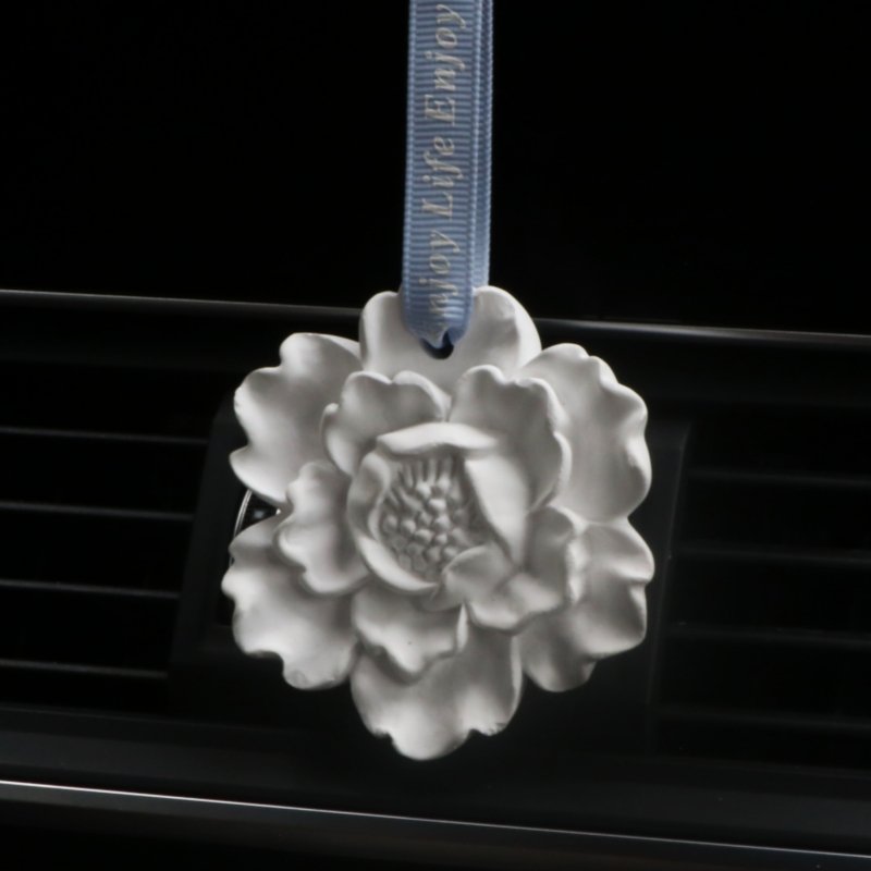 Wholesale Home Ceramic Scented Flower Essential Oil Stone Diffuser Flower Shape Gypsum Stone wardrobe Air Freshener