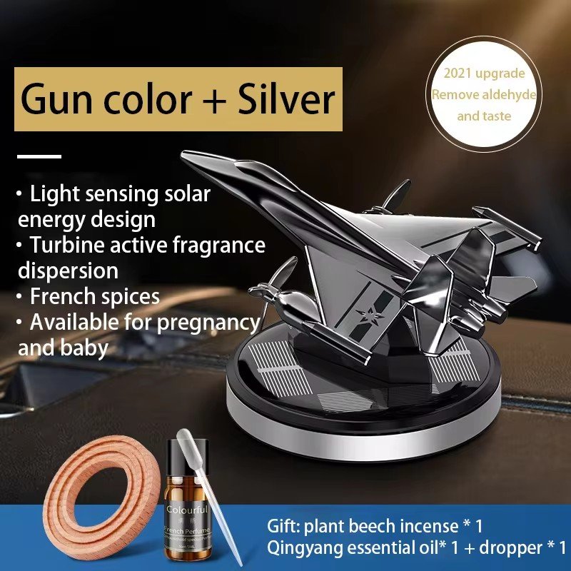 Best solar helicopter car aromaauto rotation diffuser air freshener dashboard portable fragrance car perfume