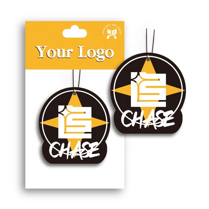 Wholesale custom design paper car air freshener Different smells custom air freshener car with logo