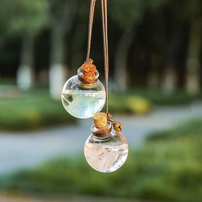 OEM Personalise Air Car Freshener Hanging Container Of Hanging Glass Car Freshener
