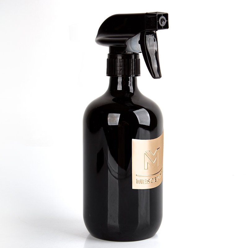 Mescente Home Fragrance Private Label Luxury Black Trigger Plastic Spray Bottle Room Spray Diffuser Bottle