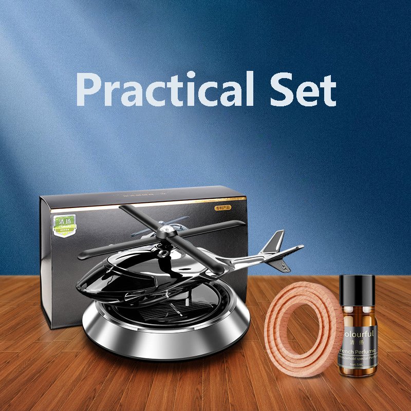 Hot Selling Solar Powered Airplane Accessories High-Class Fragrance Rotating Car Perfume