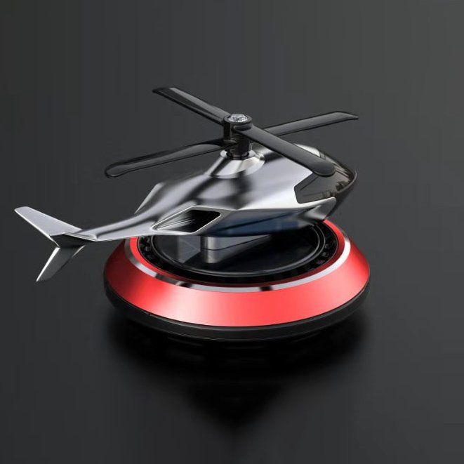 Hot Selling Solar Powered Airplane Accessories High-Class Fragrance Rotating Car Perfume