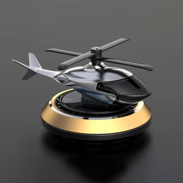 Hot Selling Solar Powered Airplane Accessories High-Class Fragrance Rotating Car Perfume