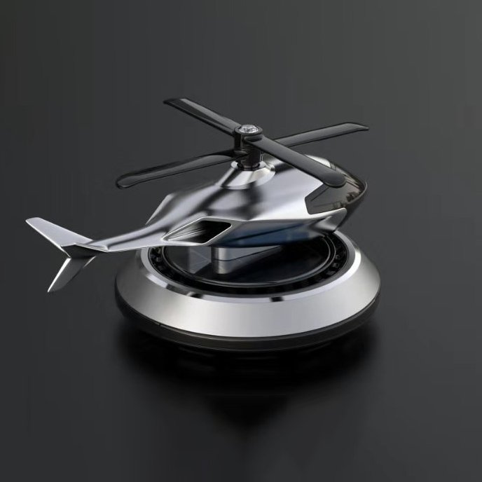 Hot Selling Solar Powered Airplane Accessories High-Class Fragrance Rotating Car Perfume