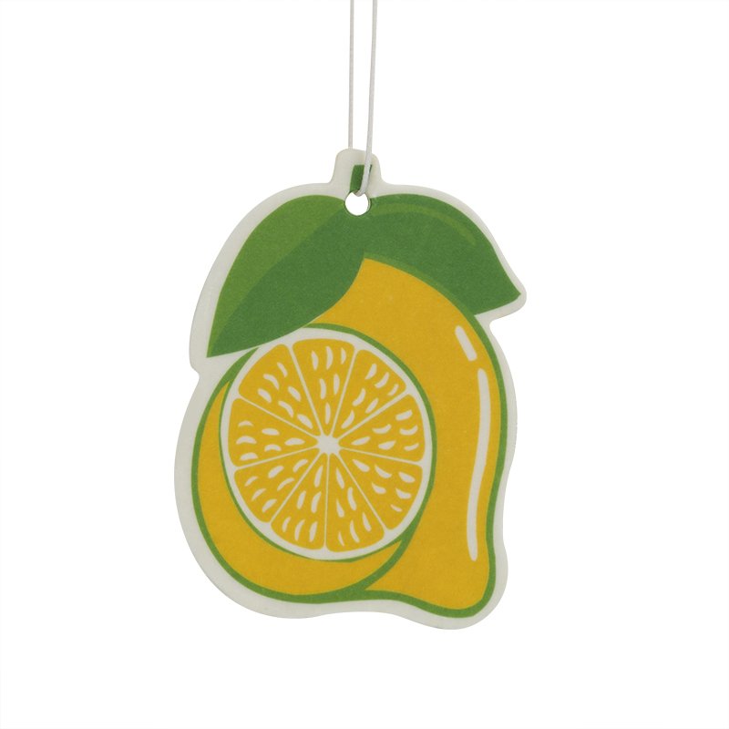 Bulk Absorbent Cotton Paper eco-friendly custom cardboard shape tree hanging fruit car air fresheners air freshener for car