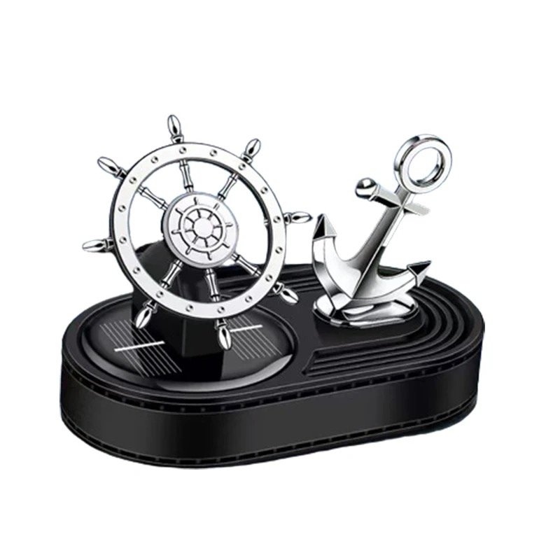 Rotating rudder perfume car solar aromatherapy car deodorant deodorizing interior center console ornaments