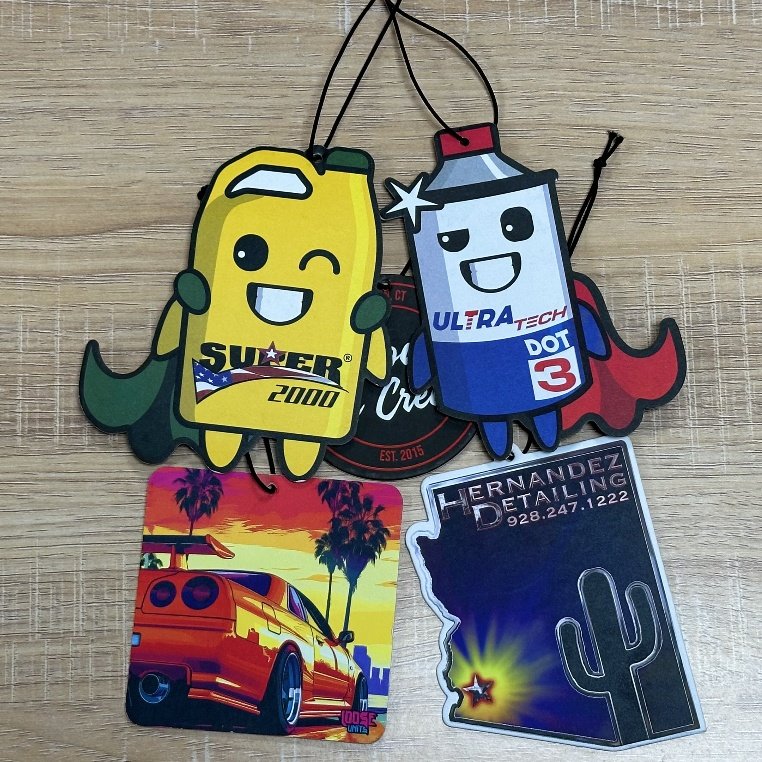 Wholesale Custom Logo Car Scent Freshener Promotional Long Lasting Air Fresheners Car Paper