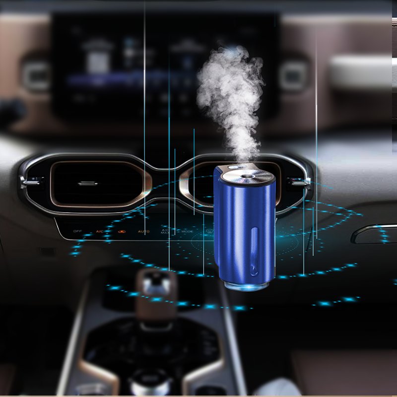 Customized Rechargeable 3 Refill Scents Scent Diffuser Smart Air Freshener Essential Air Fragrance Car Aromatherapy for Vehicle
