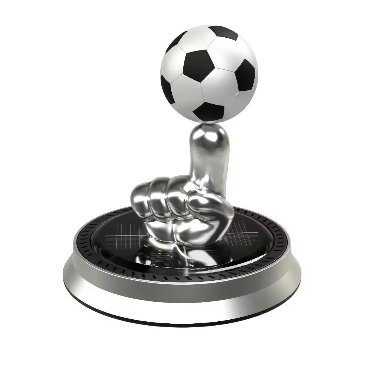 Best selling Vehicle football Model silent rotation long lasting fragrance air car incense holder