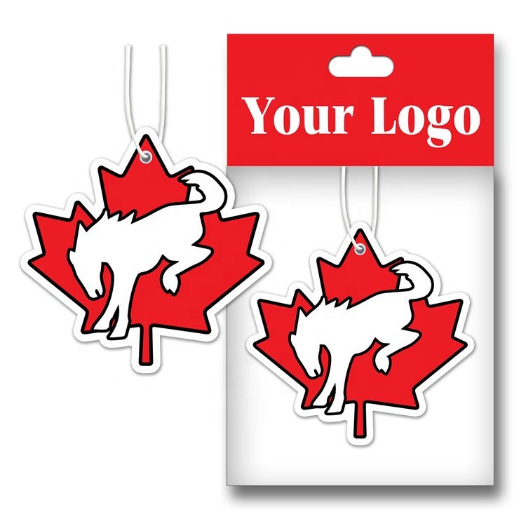 Customized Promotional Shaped Paper car Air freshener Hanging