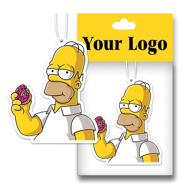 Customized Promotional Shaped Paper car Air freshener Hanging