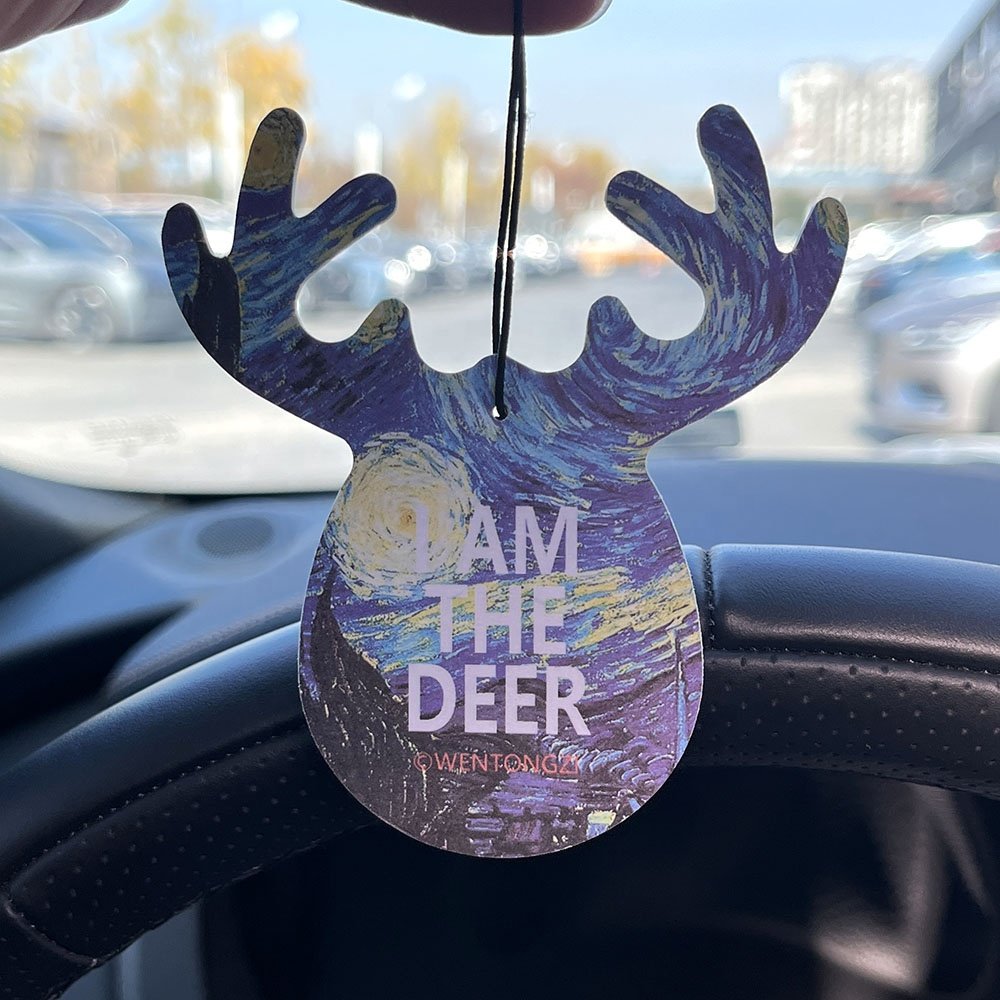 Wholesale Promotional Lemon Ocean Various Fruity Fragranant Scents Custom Shaped Hanging Paper Car Air Freshener