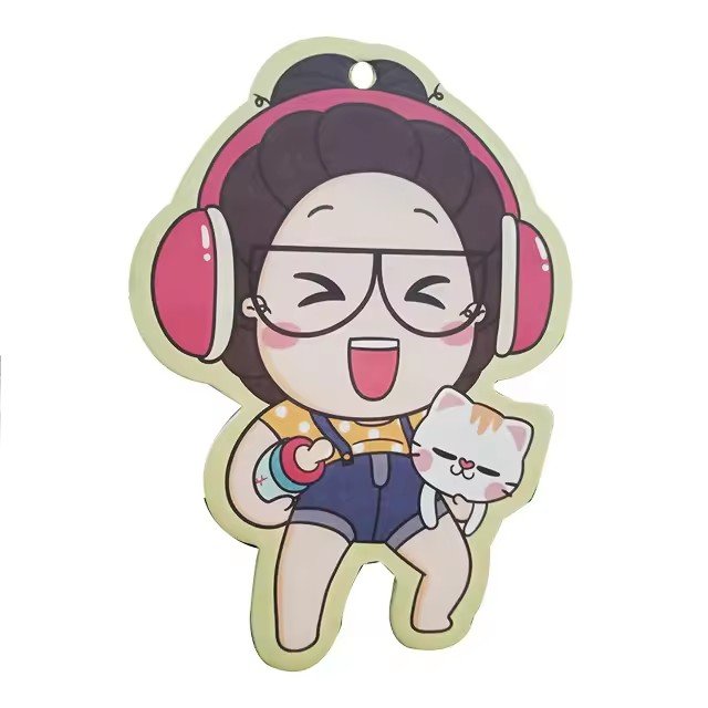 Personalized hanging car fragrance diffuser multiple design car air freshener with logo paper perfume for car
