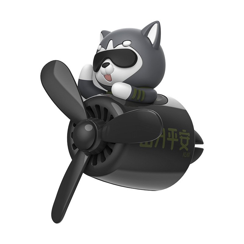 2024 Cute Husky series Rotating Propeller car Freshener Perfume Aromatherapy Clip Fragrance Ornament