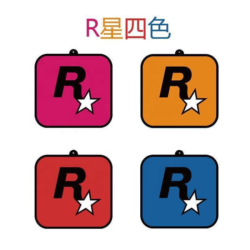 Long-lasting R star car Fresheners paper Tablets Aromatherapy Fragrance Car Deodorization