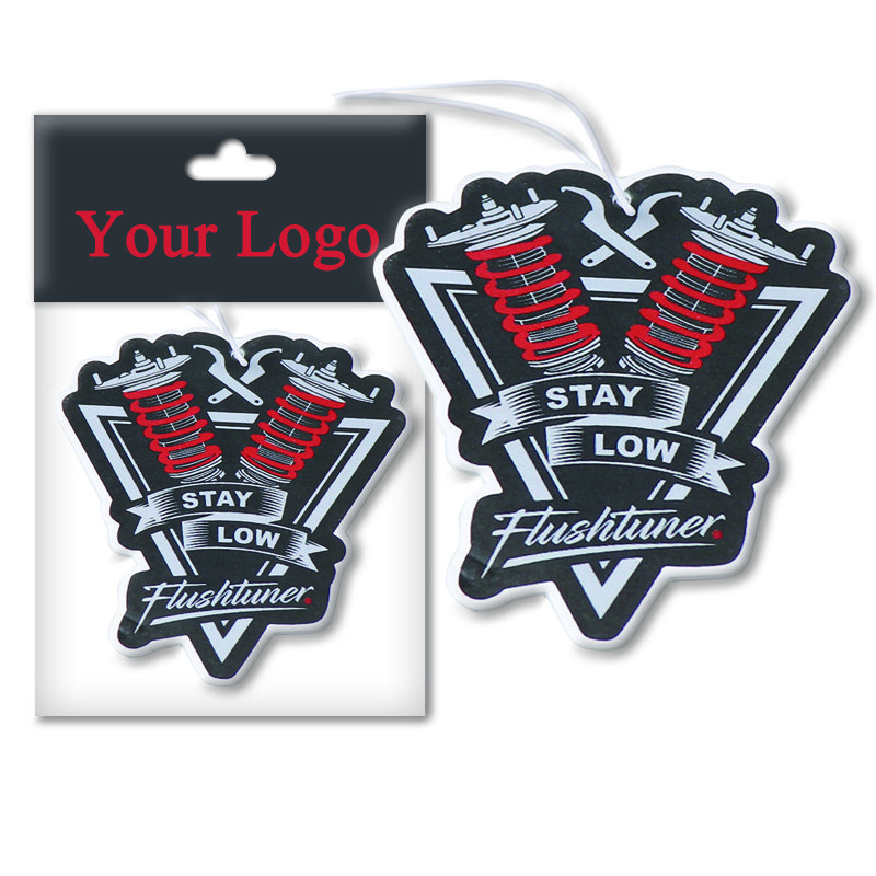 Custom logo scents air freshener brands wholesale hanging paper air fresheners for car