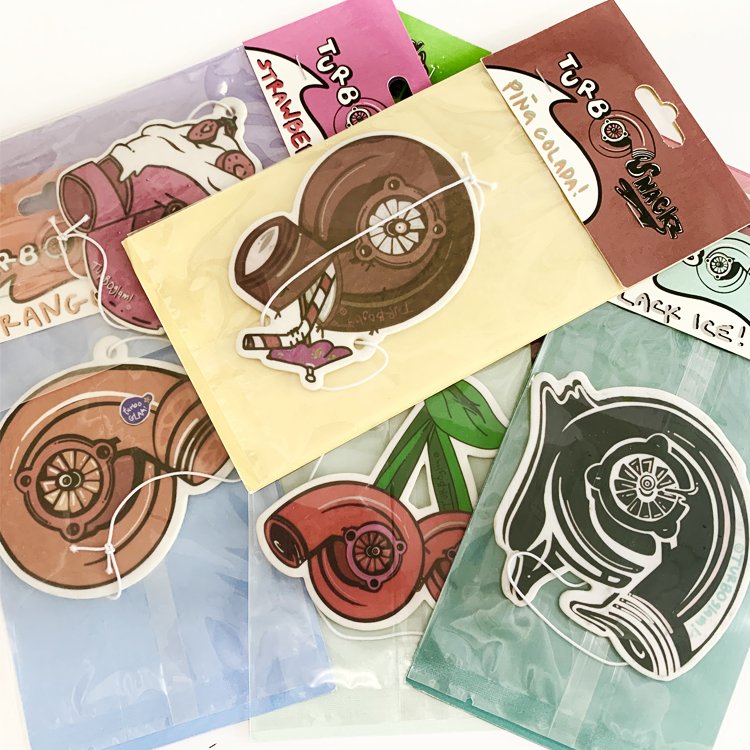 Custom logo scents air freshener brands wholesale hanging paper air fresheners for car