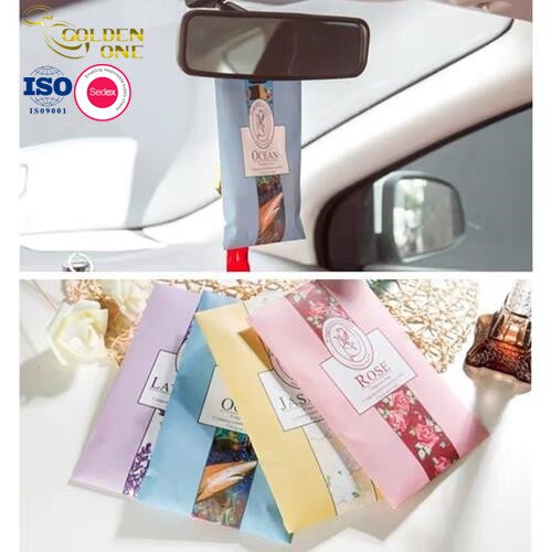 Wholesale Factory Price Custom Shape Hanging Scented Sachet Aromatherapy Car Diffuser Air Freshener