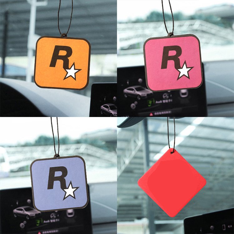 Huati Sifuli RubioAroma Wholesale car wood perfume auto perfume dashboard flavors paper cards for the car