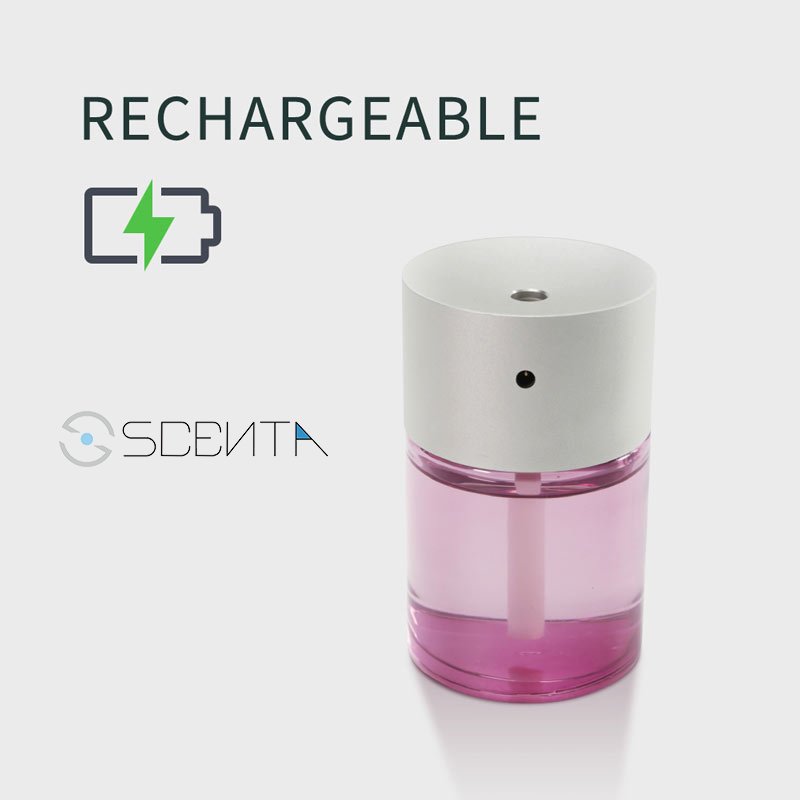 SCENTA Wholesale B2b Marketplace Aroma Diffuser Mini Ce Rechargeable Portable Fragrance Oil Ultrasonic Car Freshener