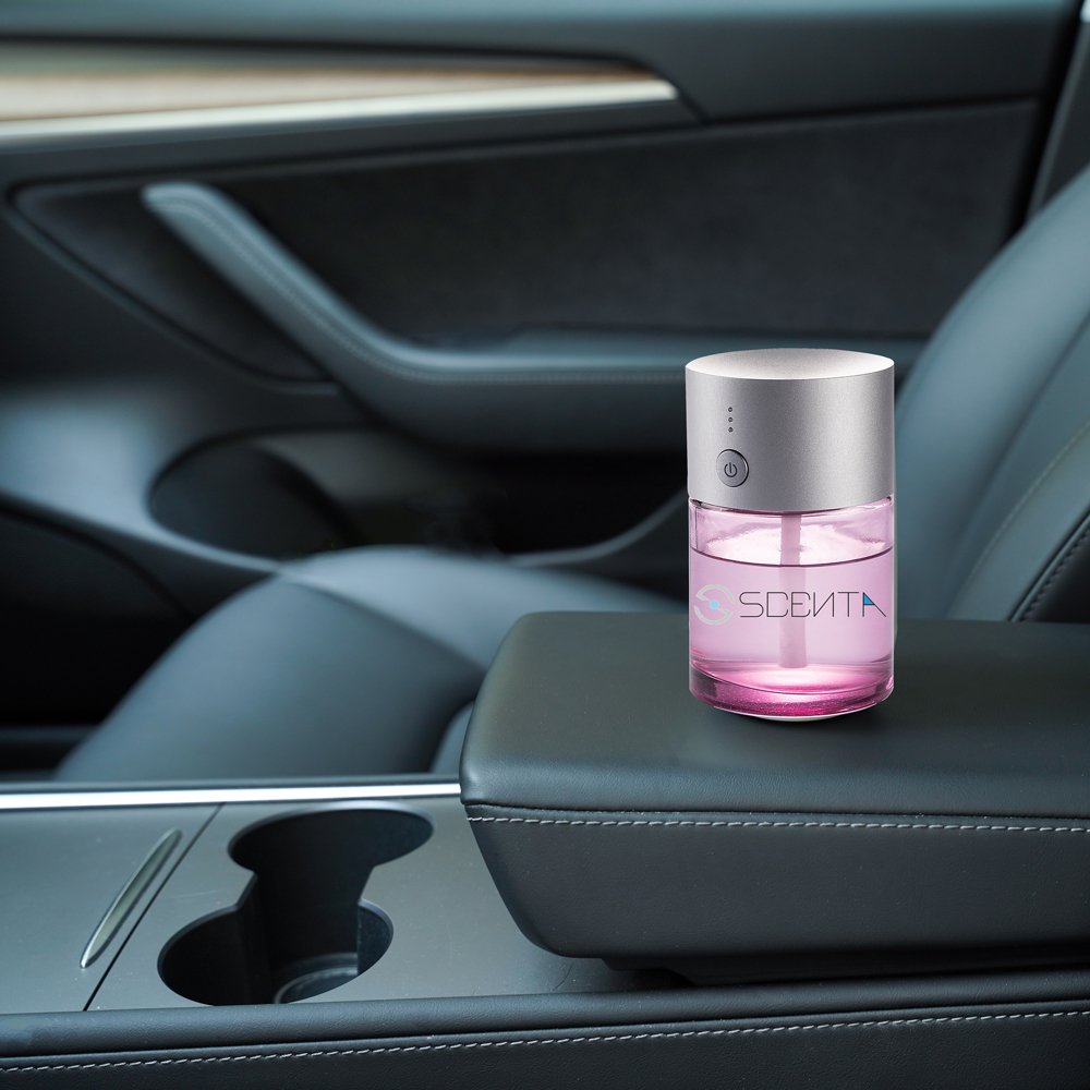 SCENTA Wholesale B2b Marketplace Aroma Diffuser Mini Ce Rechargeable Portable Fragrance Oil Ultrasonic Car Freshener