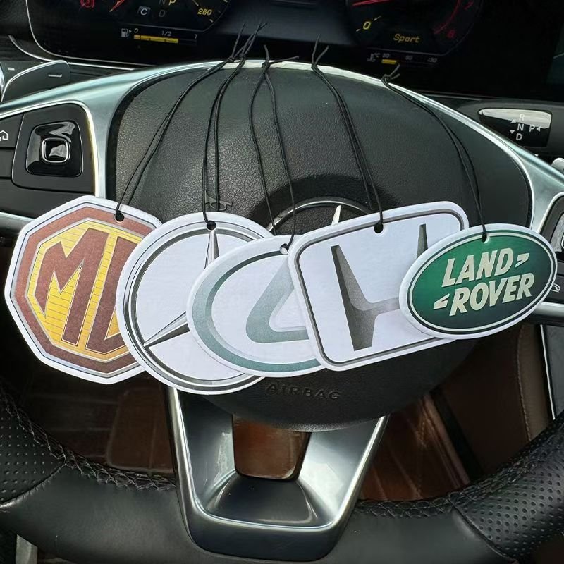 customized car air freshener car logo personalized customized car air cleaning agent paper custom