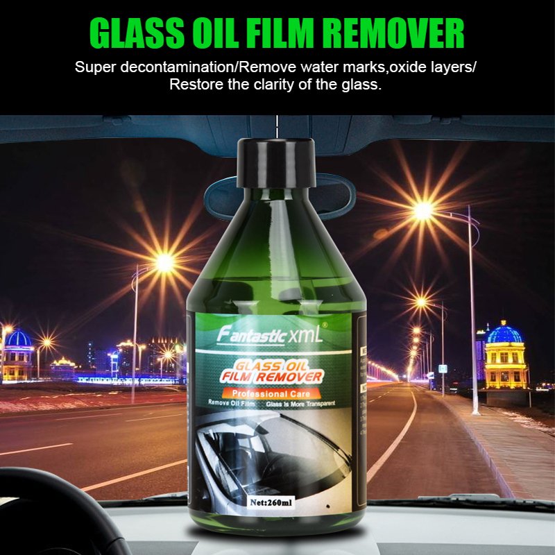 Competitive Price Liquid Spray 260ml Car Glass Cleaner For Car Windshield Remove Oil Film