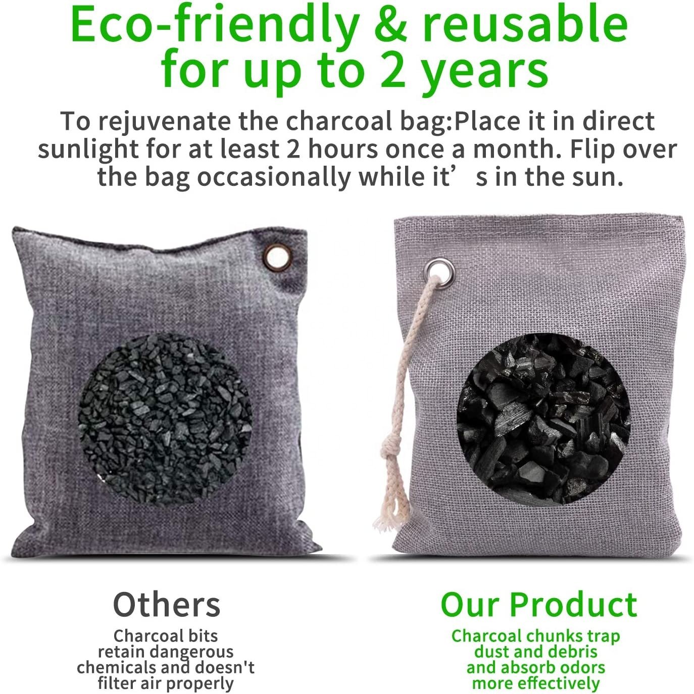 Bamboo Charcoal Bag Triangular Scent Fresh Air Purifier Bags Activated Bamboo Charcoal Air Purifying Bag car Smell Air freshener