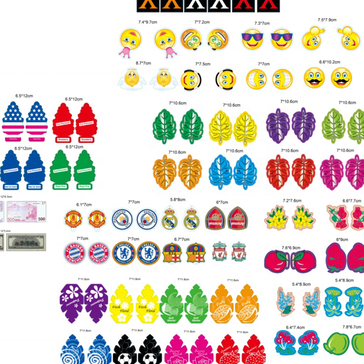 Customized Car Shape Different Smell Hanging car air fresheners