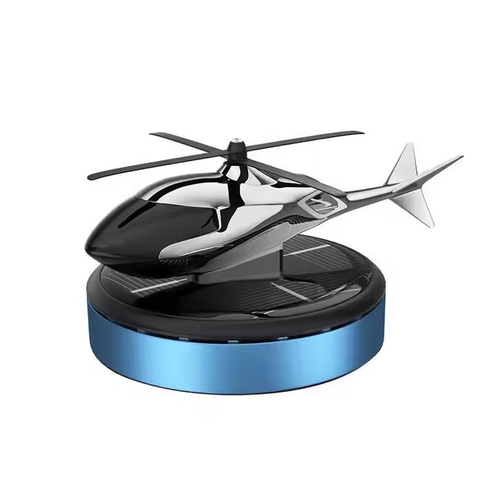 Wholesale Air Freshener Solar Power Helicopter Dashboard Car Perfume Luxury Car Fragrance Aromatherapy Car Interior Accessories