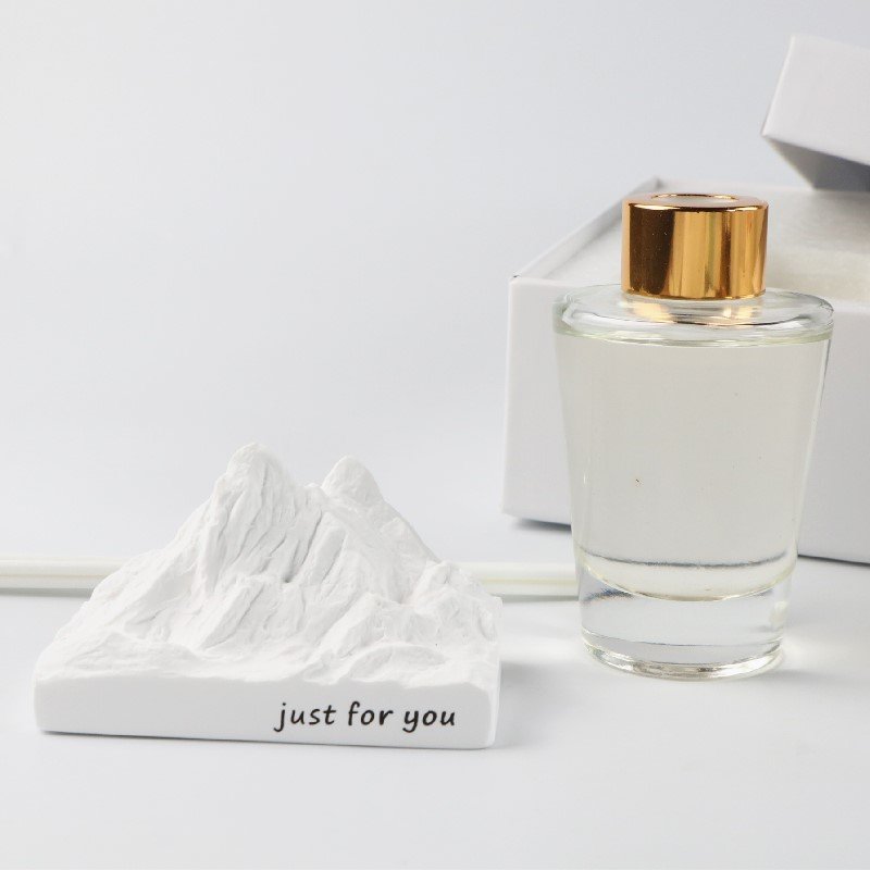 Finru Luxury Home Reed Glass Perfume Diffuser Ceramic Stone Essential Oil Car Air Freshener Decorative Fragrance Gift Set