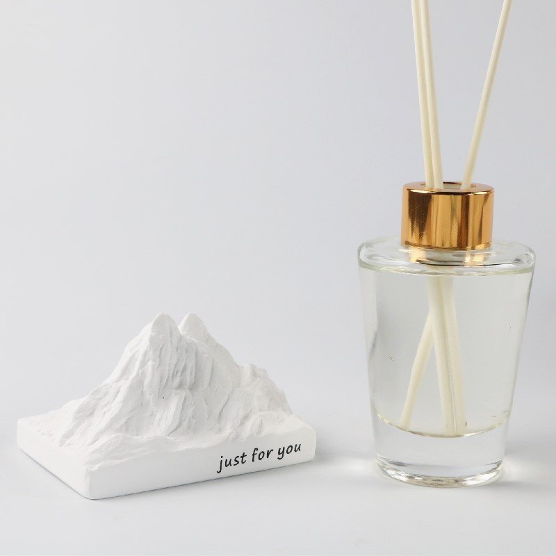Finru Luxury Home Reed Glass Perfume Diffuser Ceramic Stone Essential Oil Car Air Freshener Decorative Fragrance Gift Set