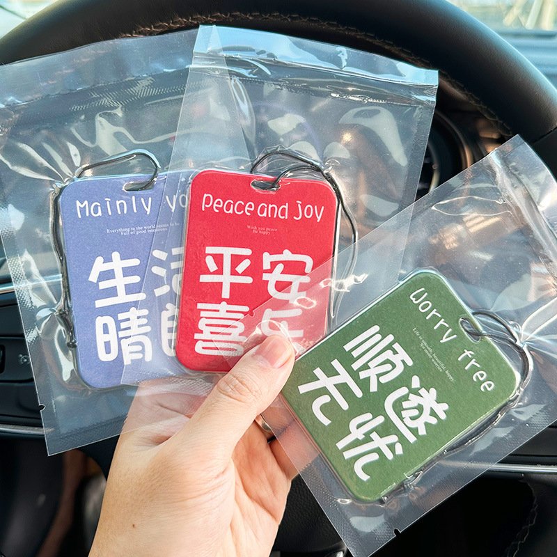 Manufacturer design high quality multi-fragrance air freshener long lasting perfume custom car freshener