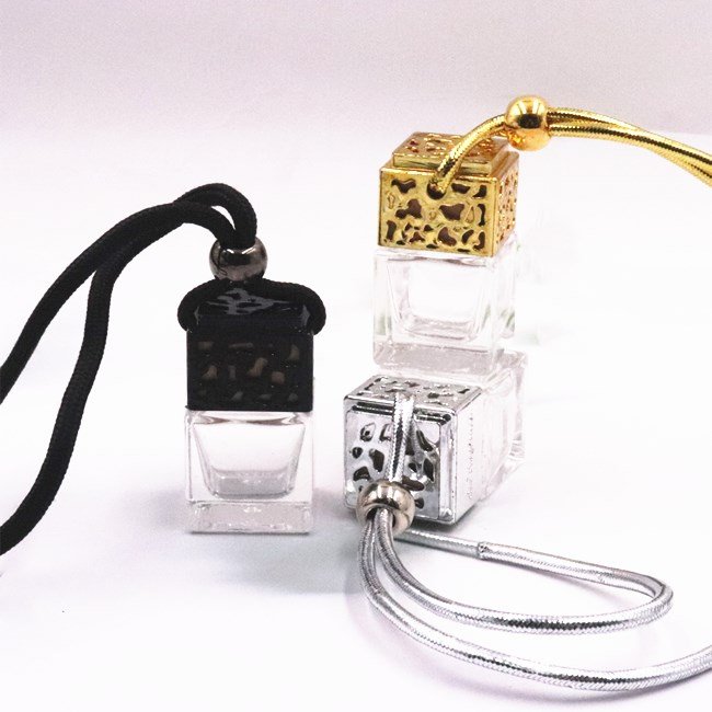 Essential Oil Diffuser Car Perfume Bottle , Aromatherapy Car Air Freshener, promotional gift perfume glass bottle