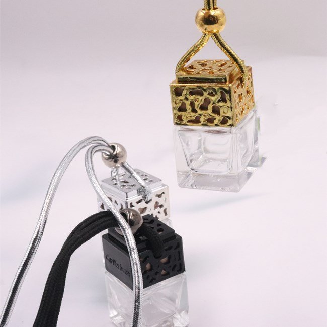 Essential Oil Diffuser Car Perfume Bottle , Aromatherapy Car Air Freshener, promotional gift perfume glass bottle