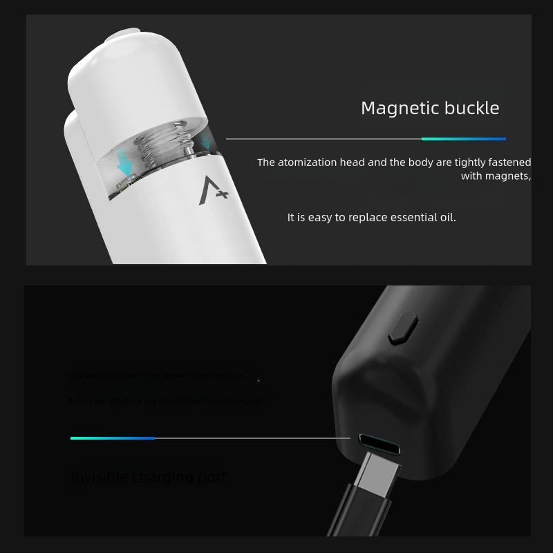 SCENTA Custom Wireless Portable Fragrance Oil Scent Ultrasonic Ce Rechargeable Waterless Car Aroma Diffuser