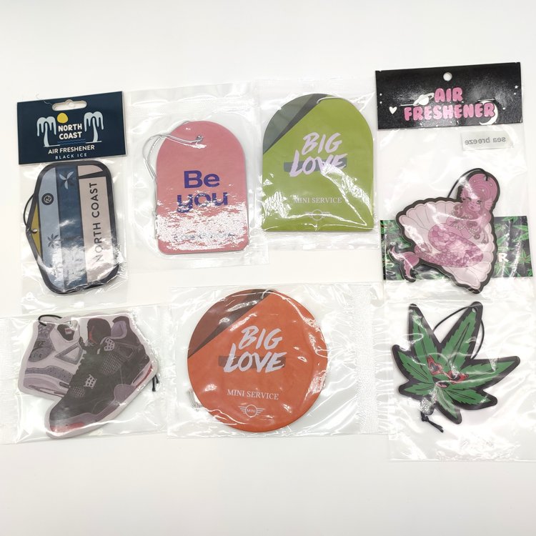 Hot Sale Custom Logo Car Air Freshener Hanging Scented Paper